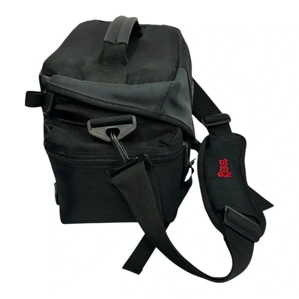 Canon Rebel Gadget Bag in Black - Photography DSLR Lens Protection excellent con